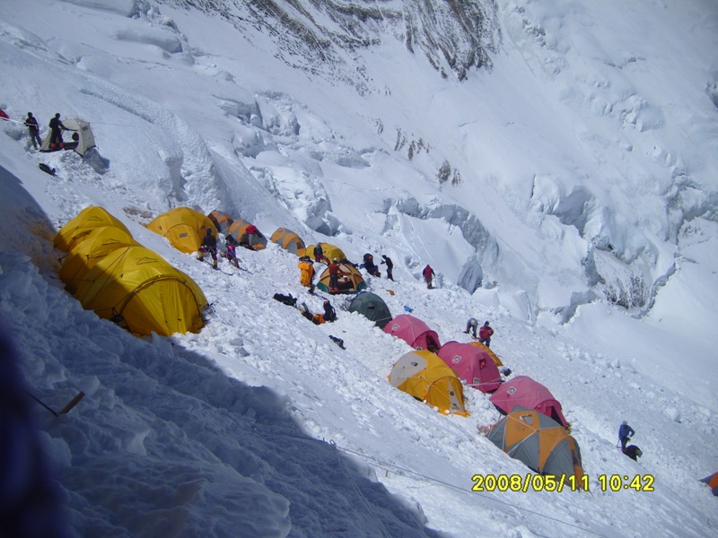 Camp II on Mt Everest Expedition